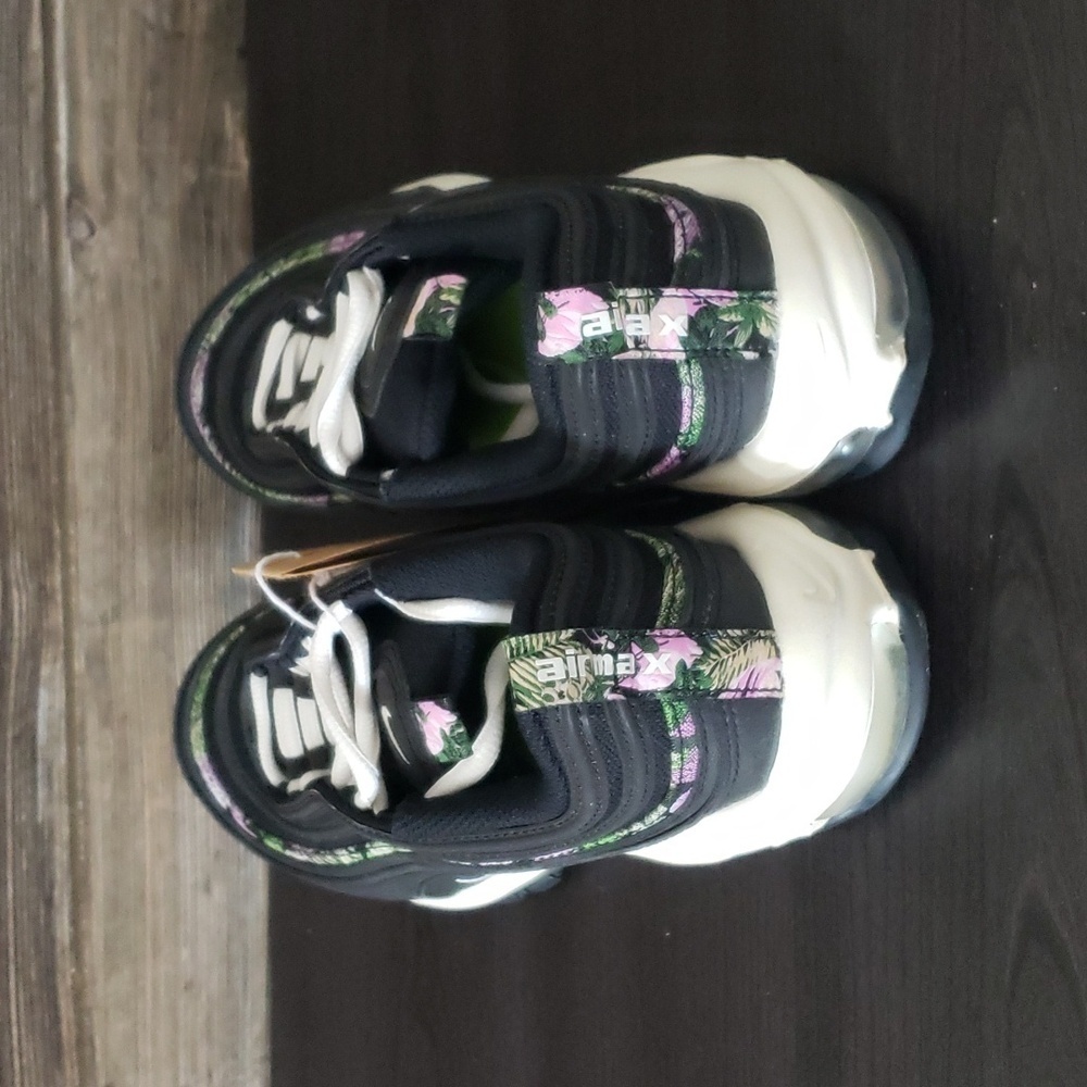 New Nike Air Max 97 Womens‎ Sneakers Size 8.5 Black Floral Casual Streetwear - Picture 5 of 9